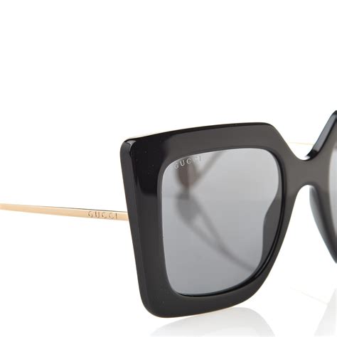 gucci 0435|GUCCI Acetate Oversize Square Frame GG0435S Sunglasses.